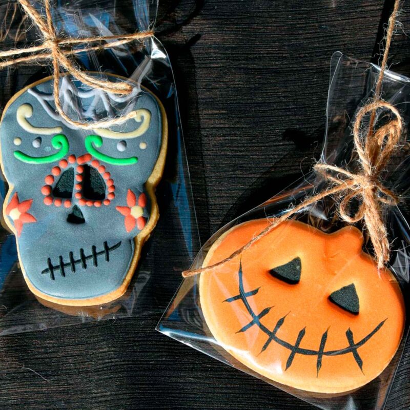 Galletas mantequilla glasa Halloween